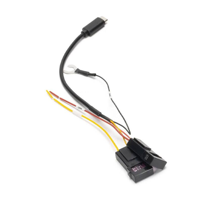 Front. Momento - 2 foot Hardwire Cable for M8 Dash Camera - Black.