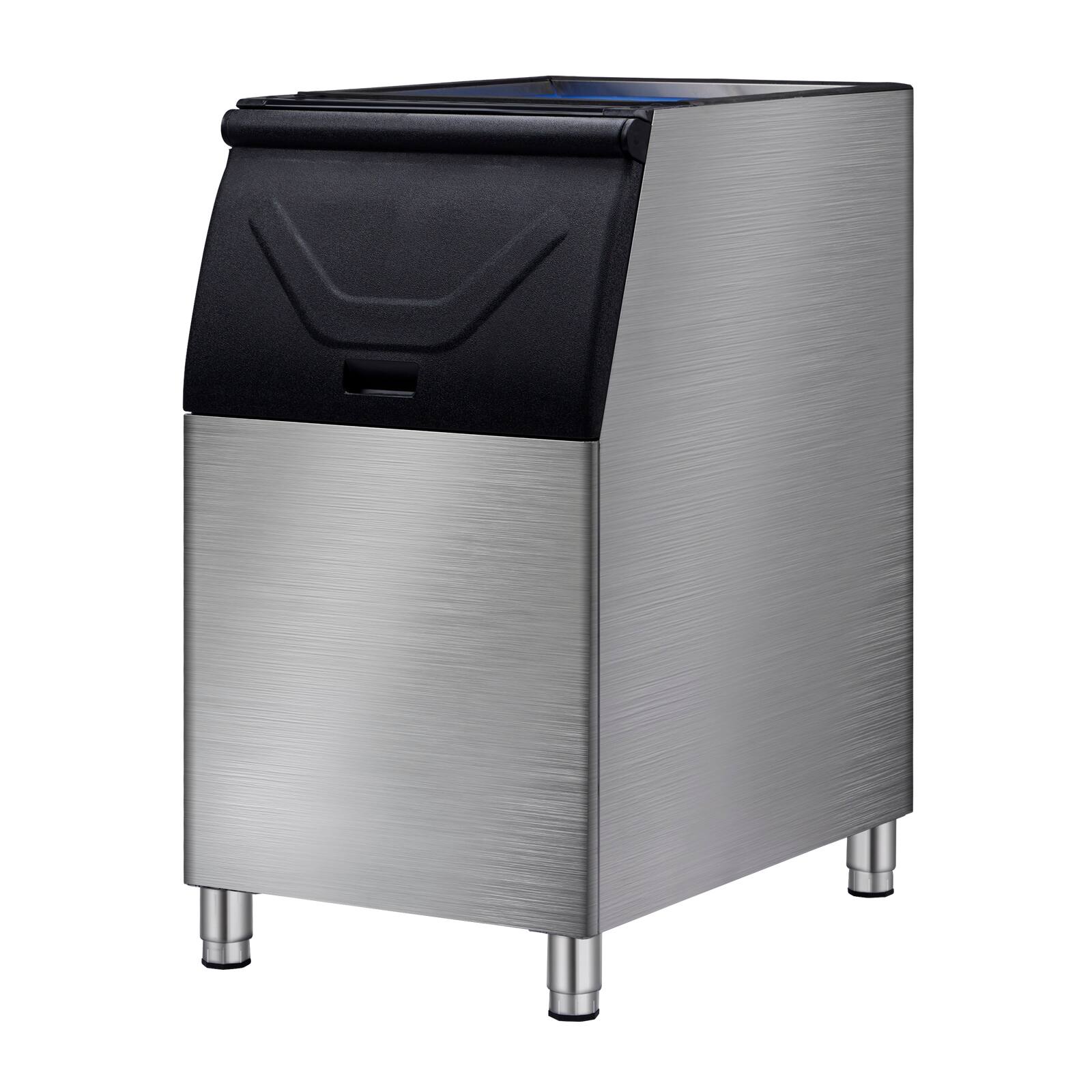 Alt View 10. Winado - Commercial Ice Maker Machine, 550lbs/24H Production, 265lbs Storage Bin, Industrial Ice Machine, Stainless Steel Ice - Silver.