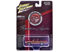 1970 Ford Ranchero Squire Red with Woodgrain Sides "Hobby Exclusive" Series Ltd Ed 1/64 Model Car by Johnny Lightning