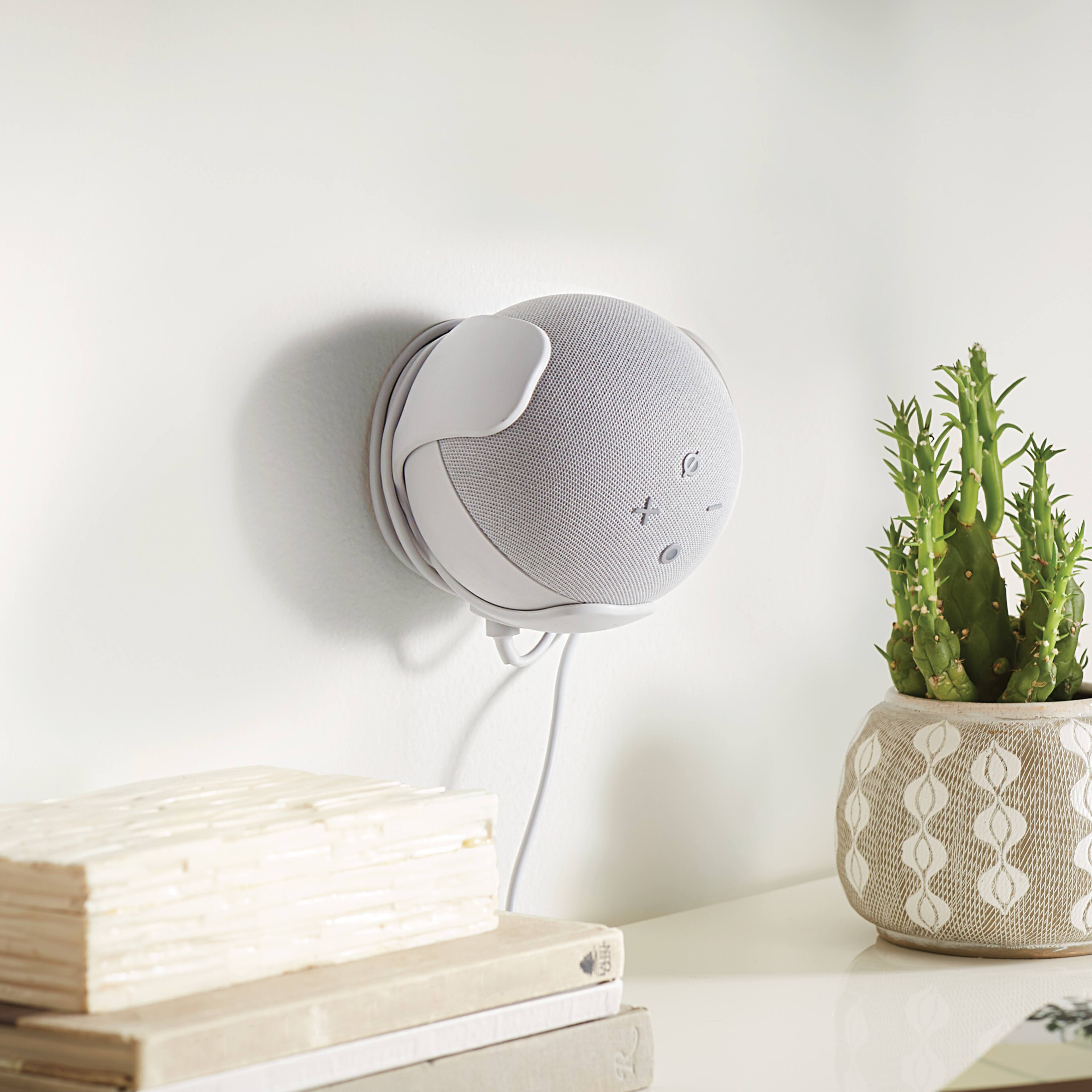 Alt View 11. Sanus - Wall Mount Designed for Amazon Echo Dot (4th Gen) - White.