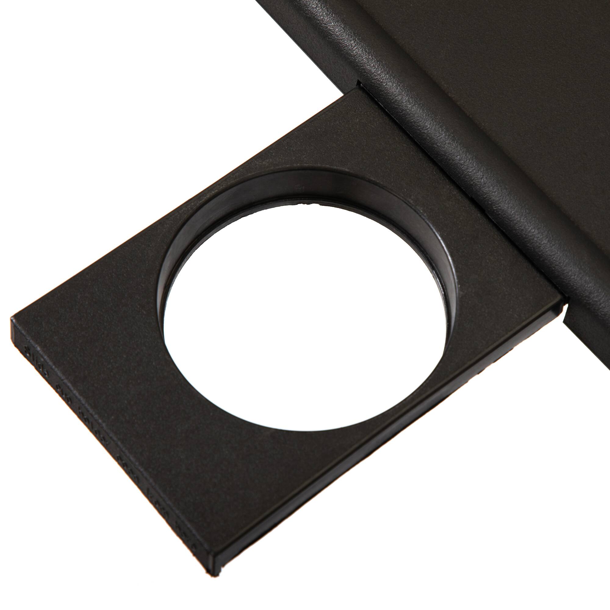 Back. Spaco - Spaco Portable Computer Desk, Height Adjustable 20-28 Inch, 6 Levels 3 Angles, Foldable Steel Frame, Cup Holder, 55LBS - Black.