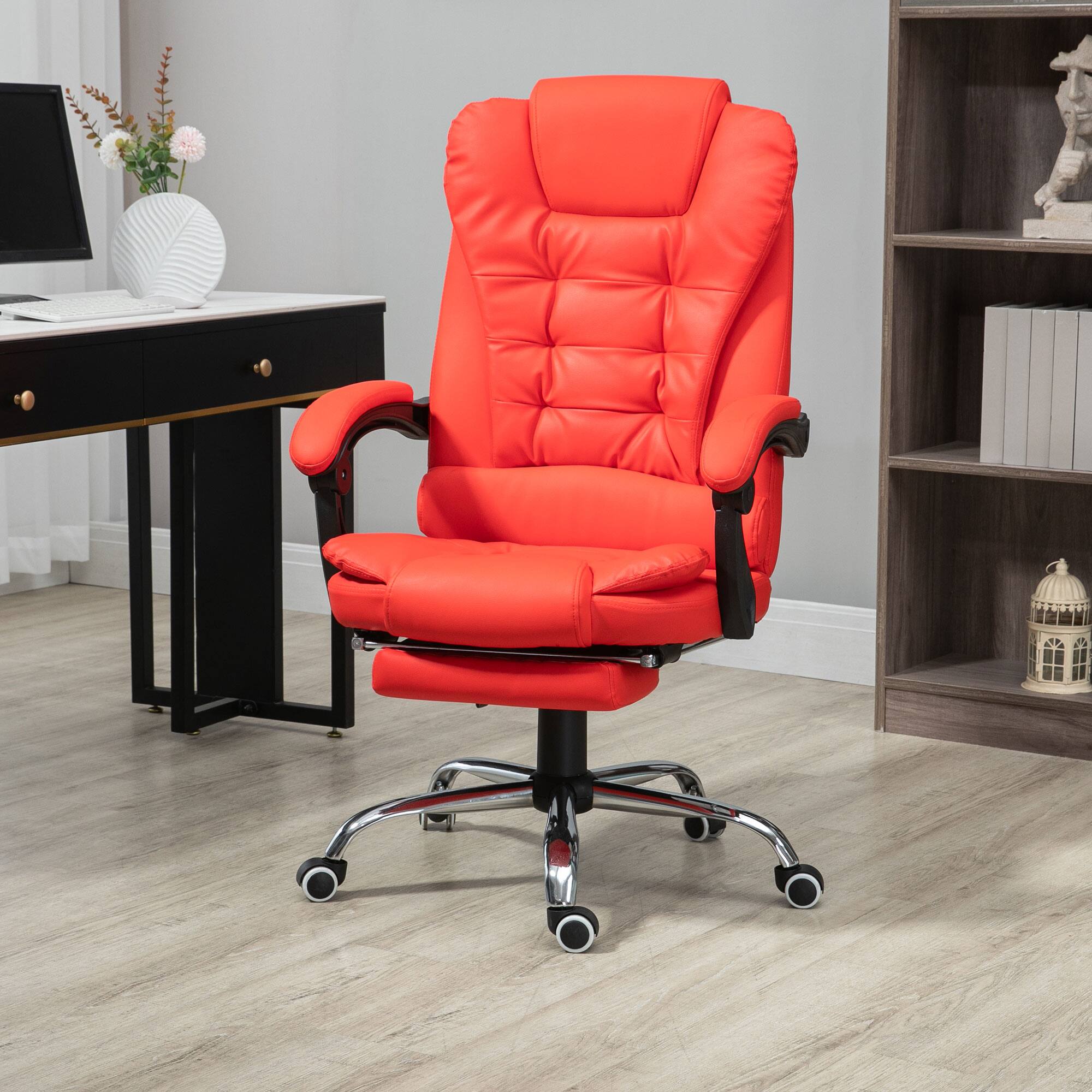 Alt View 1. Homcom - Office Chair - Red.