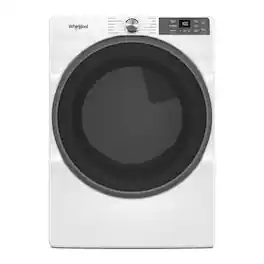Whirlpool - 7.4 cu. ft. Smart Front Load ENERGY STAR Gas Dryer with Wrinkle Shield Option - White