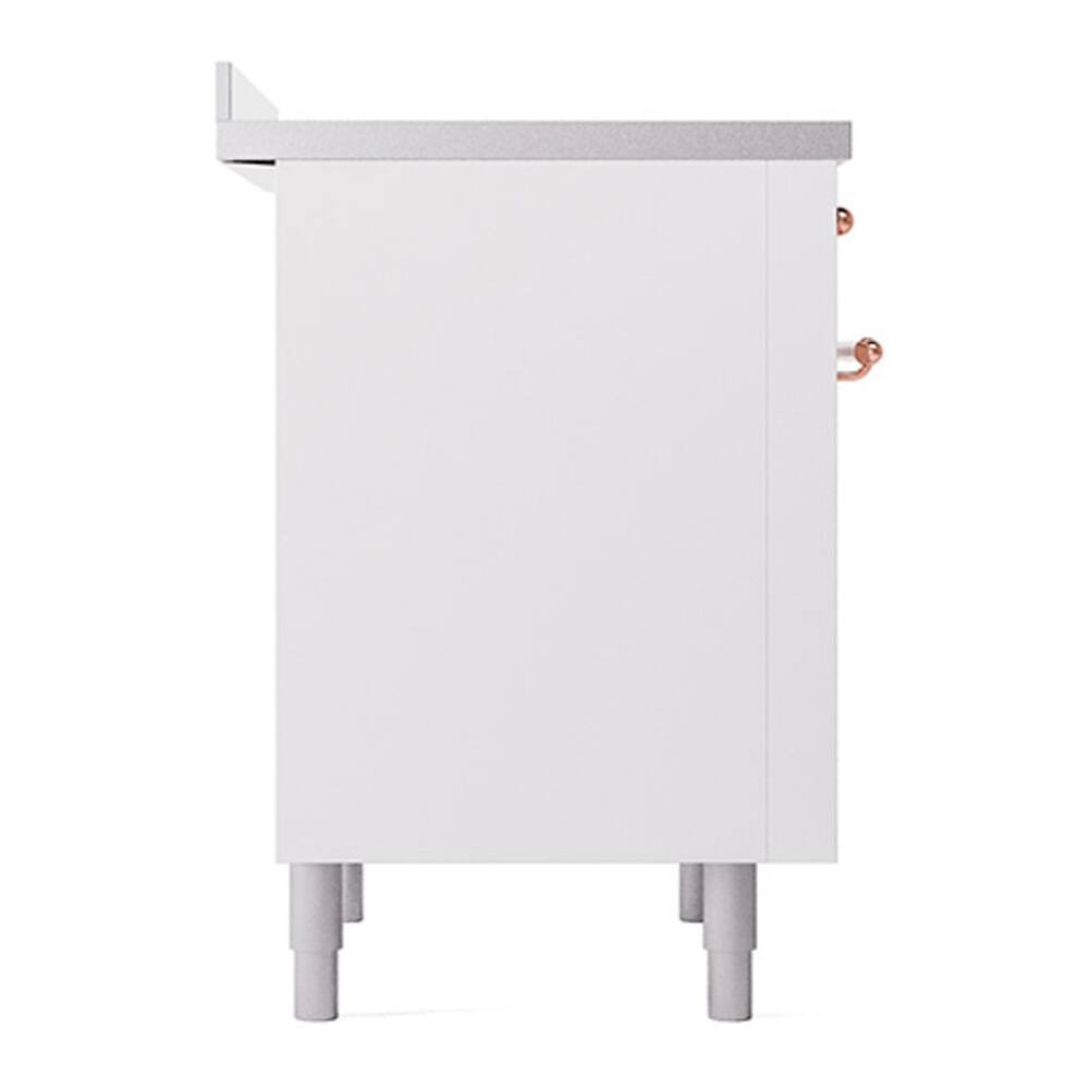 Alt View 6. ILVE - ILVE Nostalgie II 36 inch Induction Range with 6 Induction Elements (White) - White.