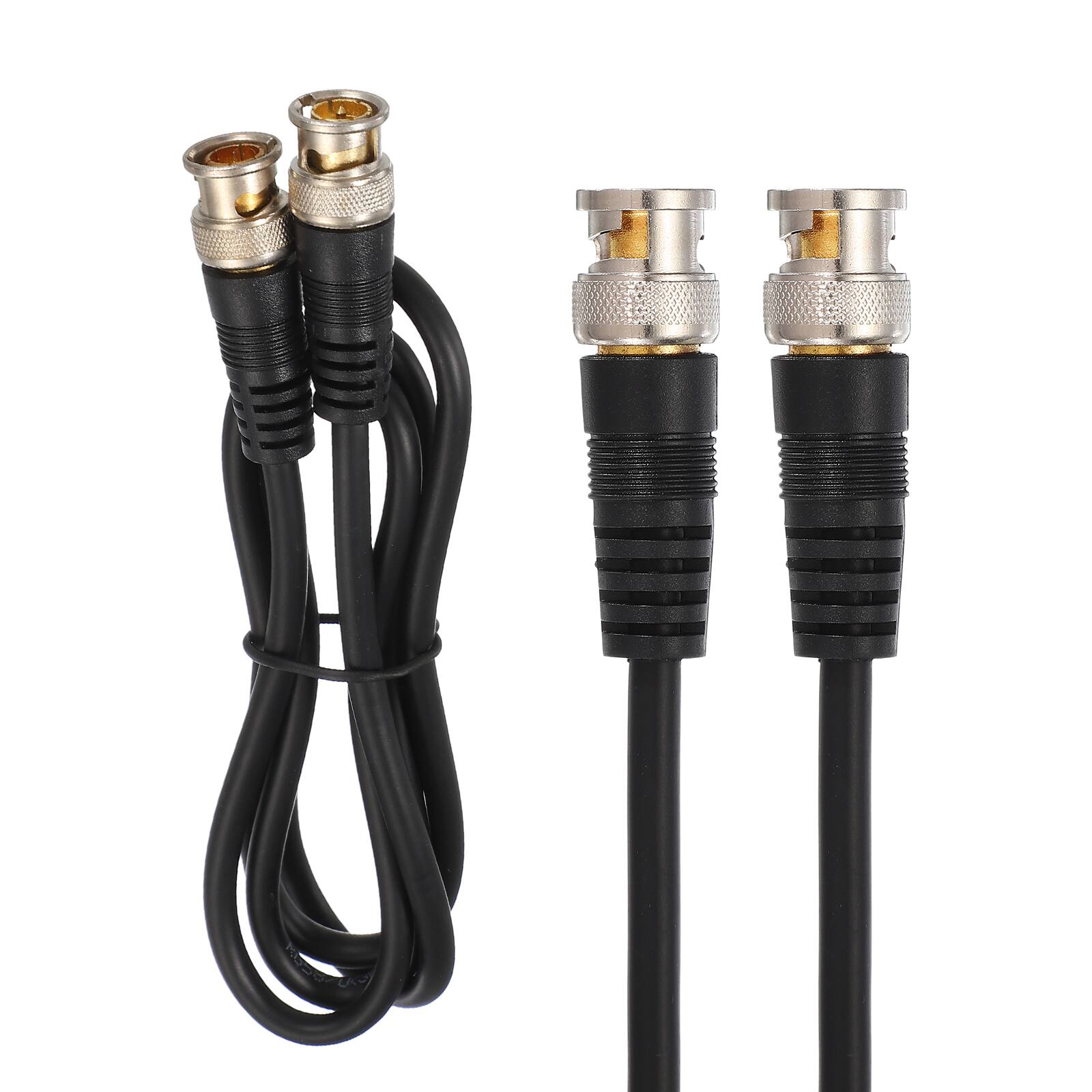 Front. Unique Bargains - BNC Male to BNC Male Coaxial Cable Cord 3.3FT 70-Ohm Extension Wire for DVR CCTV Security Camera System Monitor - Black.