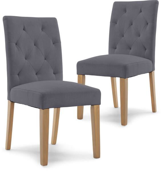 Alt View 9. Finch - Finch Westport Tufted Dining Chair, Set of 2, Gray - Gray.