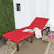 Alt View 3. Costway - 2PCS Outdoor Rattan Lounge Chair Chaise Recliner Adjustable Cushioned Patio - Brown/Red.