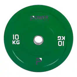 Power Systems - Olympic Bumper Plate -10 Kilograms - Premium Durable Rubber Weight Plate - Green