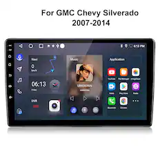 For GMC Chevy Silverado 2007-2014
6:13 PM
Navi Music Application
0 km/h
06:13 Friday
DVR
YouTube Video File Manager ImageScan Play Store Radio REC Bluetooth Chrome