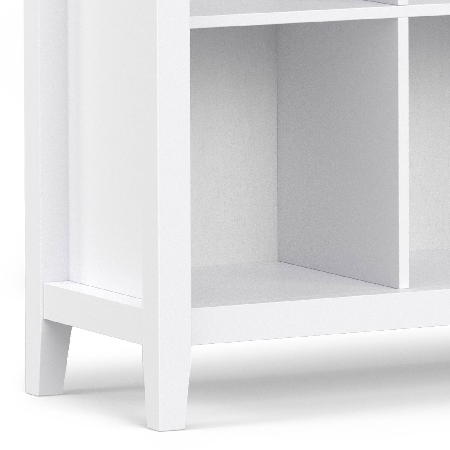 Alt View 6. Simpli Home - Simpli Home Artisan SOLID WOOD 48 inch x 57 inch Transitional 12 Cube Storage in White - White.