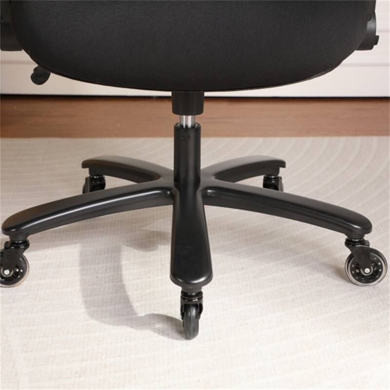 Alt View 2. HTUTWOO - 500LBS Big and Tall Office Chair, Mesh Breathable,Adjustable Backrest & Headrest,Adaptive Lumbar Support,2D Flip-Up Arms - Black.