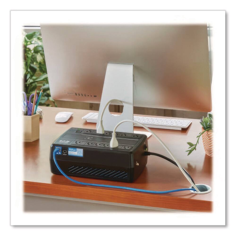 Angle. Tripp Lite - Tripp Lite AVR750UNC Line-Interactive Cloud-Connected UPS with Remote Monitoring 12 Outlets 750 VA 316 J - Black.