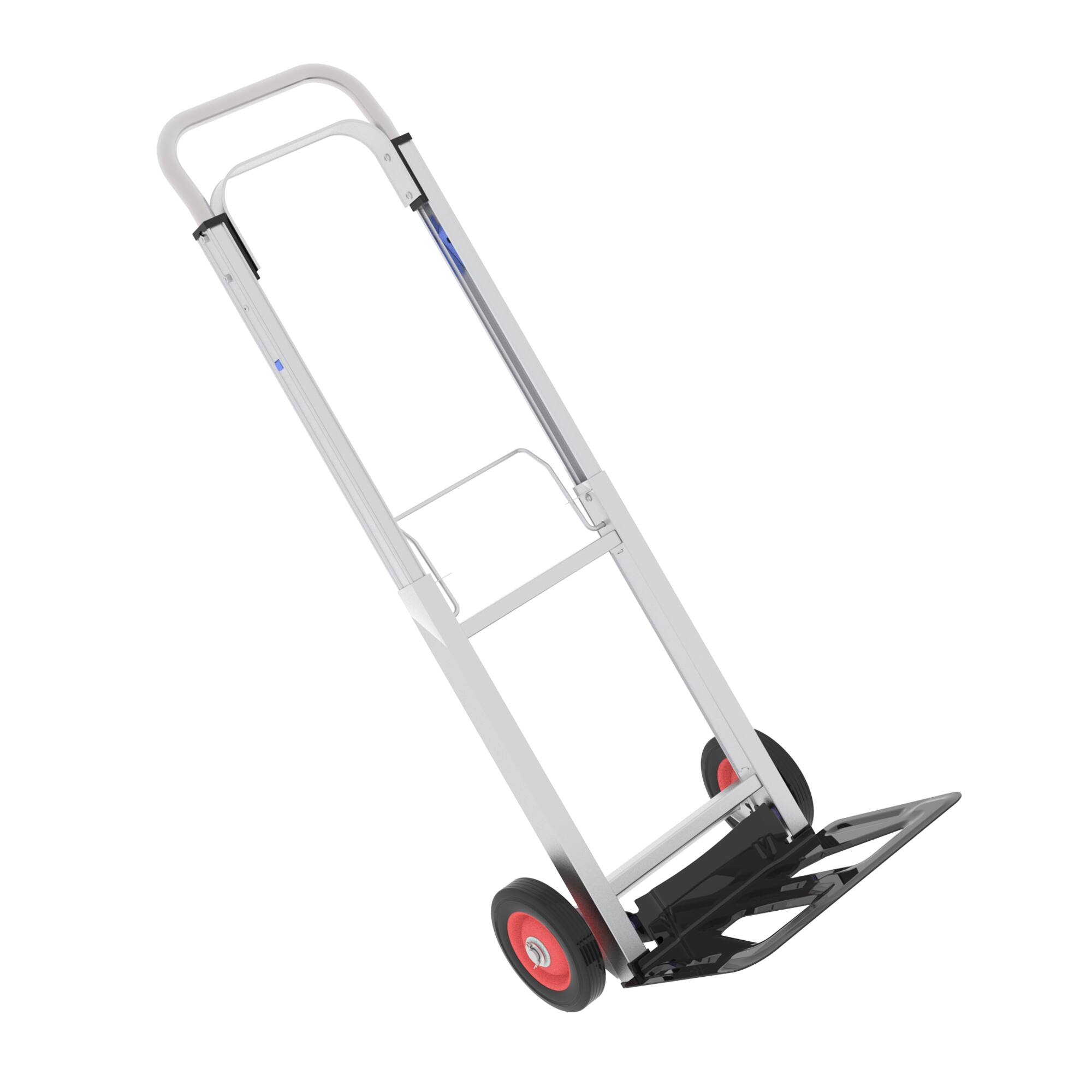 Alt View 3. LOVMOR - Heavy Duty Folding Hand Truck Dolly with Wheels and Telescoping Handle - Antique Black.