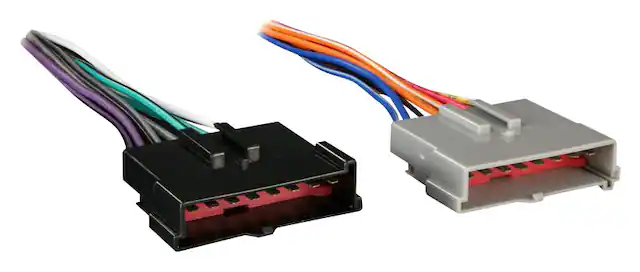 Front. Metra - Radio Wire Harness Adapter for Most Ford, Lincoln, Mercury and Mazda Vehicles - Black.