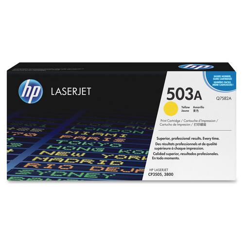 HP - 503A Toner Cartridge - Yellow - Larger Front