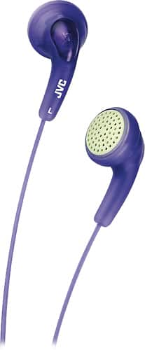 Front. JVC - Gumy Earbud Headphone - Grape Violet.