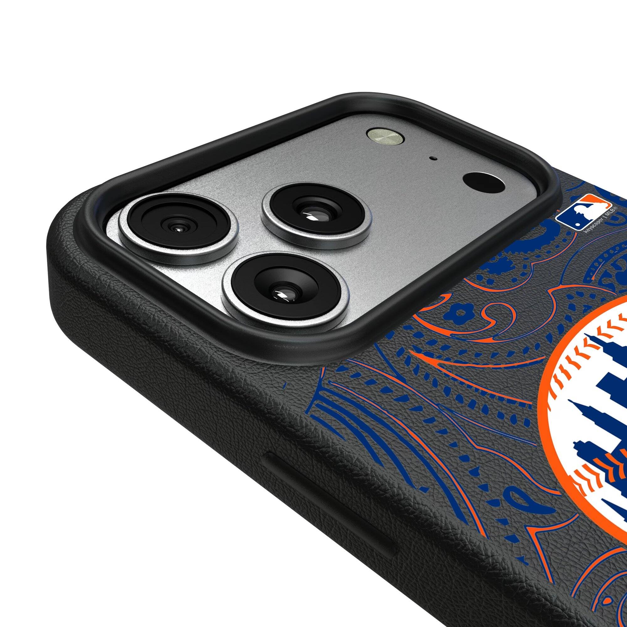 Alt View 2. Keyscaper - Paisley iPhone Magnetic Bump Case - 15 - Black.