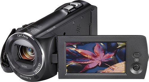 Best Buy: Sony HDR-CX220 HD Flash Memory Camcorder Black HDRCX220/B