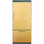 Viking - Professional 5 Series Quiet Cool 20.4 Cu. Ft. Bottom-Freezer Built-In Refrigerator - Gray - Front_Standard