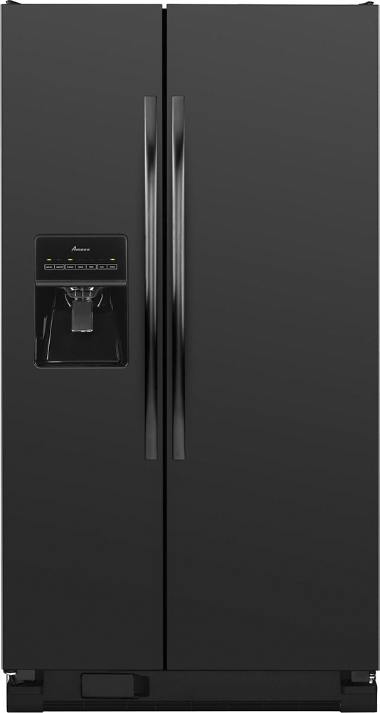 amana side by side stainless steel refrigerator