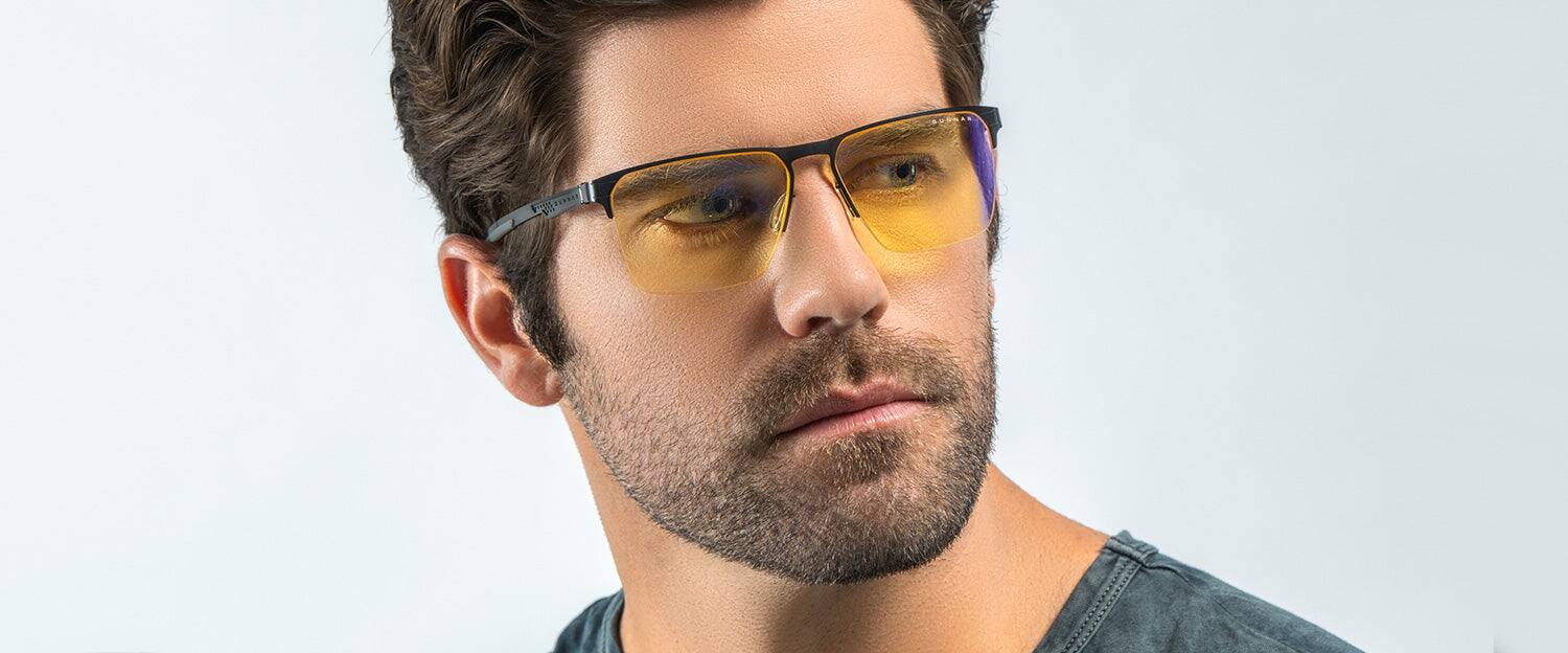 Alt View 9. GUNNAR - GUNNAR Gaming Glasses  -  Echo, Onyx, Amber Lens - Blue Light Blocking, Relieve Dry Eye, Anti Glare - Onyx.