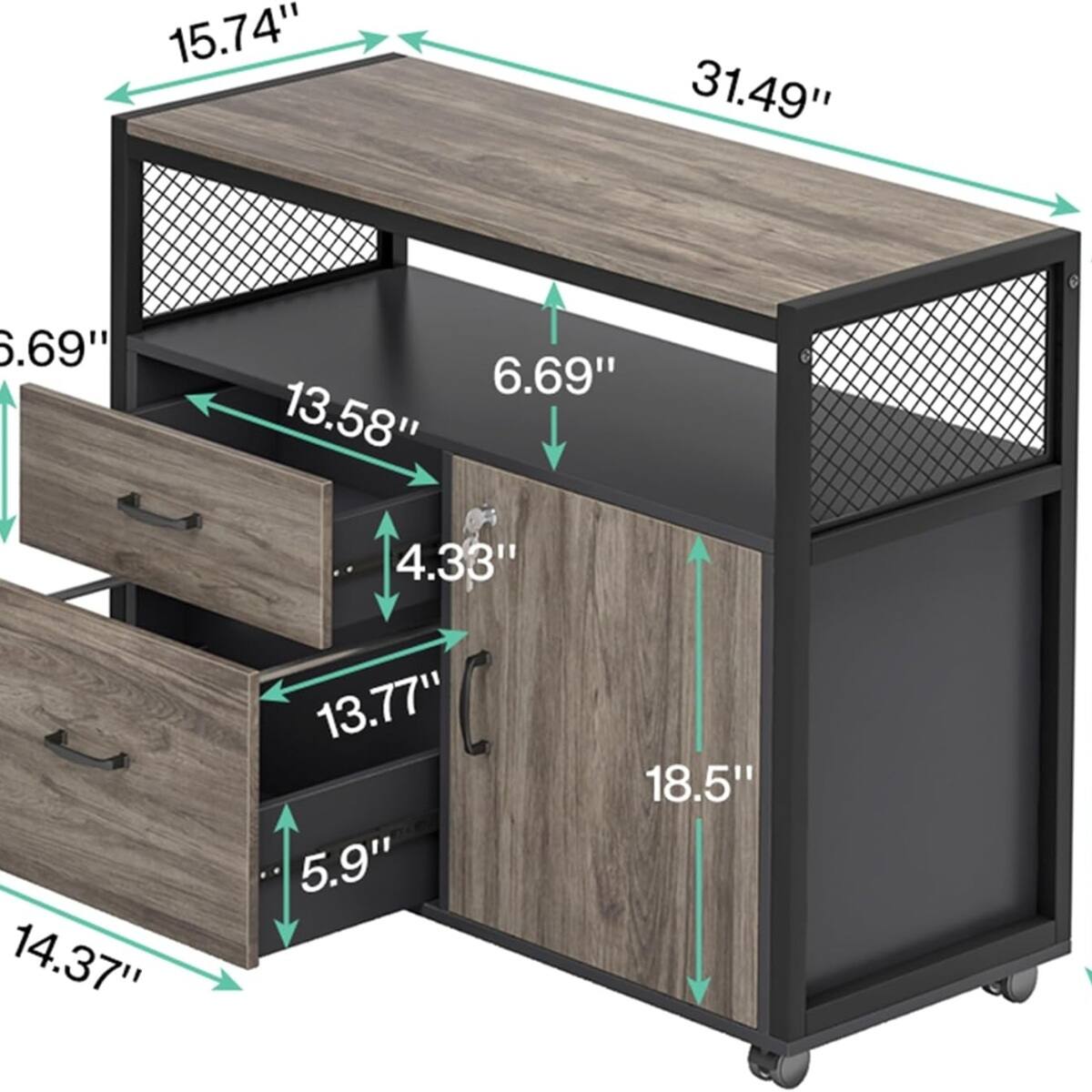Tribesigns Office Computer Desk with Engineered Wood Construction, for ...