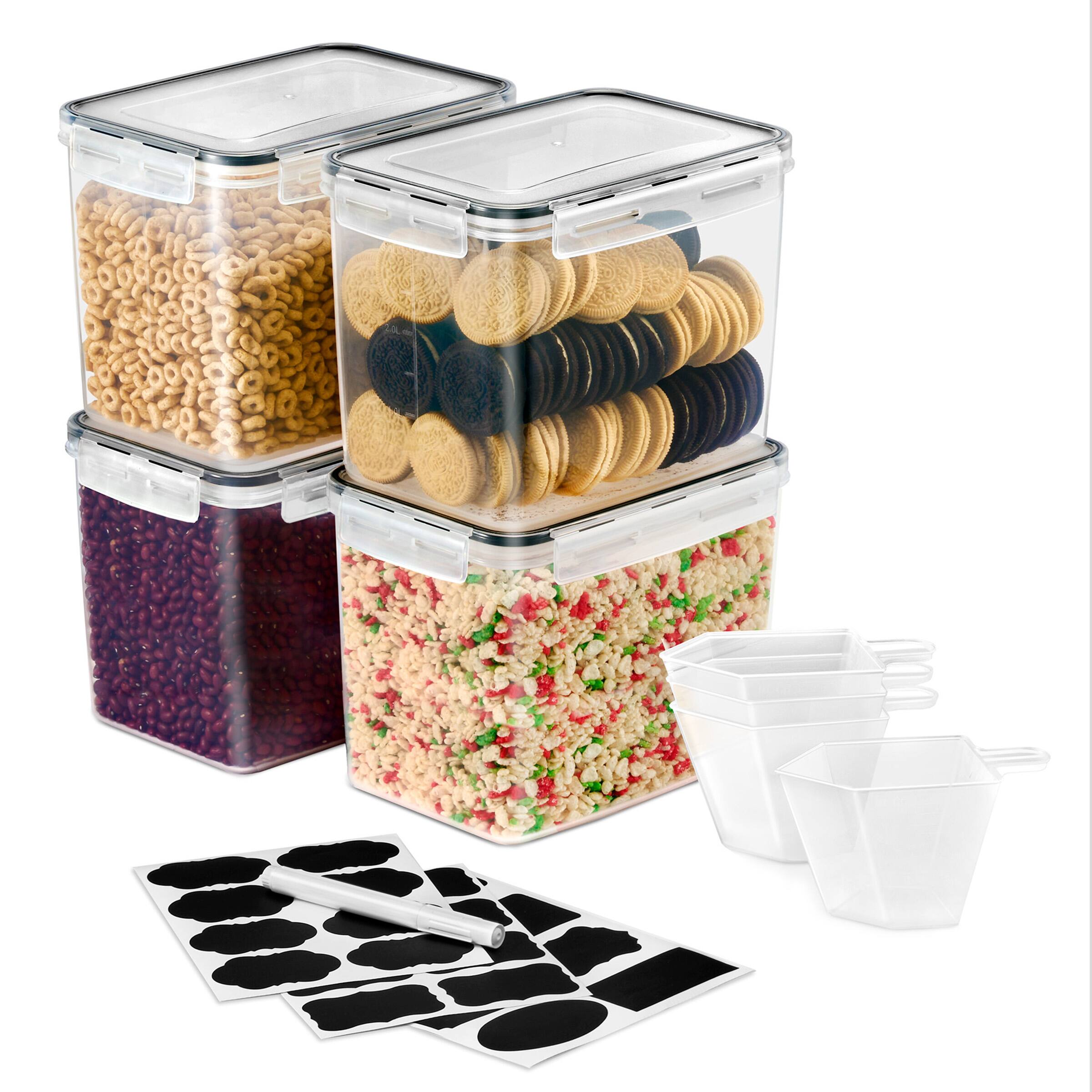 Sorbus - 4 Pack (121oz/15cups) Airtight Food Storage Containers with Lids - Clear
