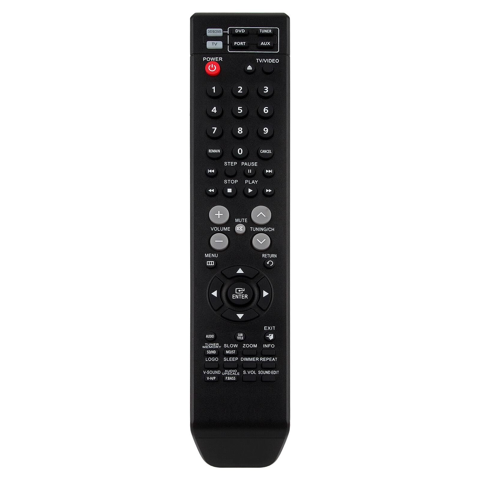 VINABTY - New AH59-01907K AH59-01907T Replaced Remote Fits for Samsung DVD HTX-710T HTX-810T HTX-710 HT-X710/EXP HTX-810 - Black