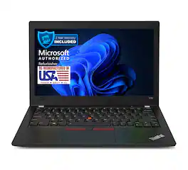 Lenovo - Refurbished Excellent - X280 Core i5-8350U 1.7GHz, 8GB, 256GB SSD, 12.5" FHD, Windows 11 Pro - Black
