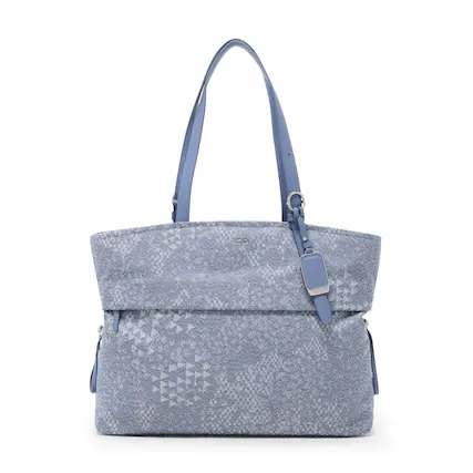 Front. TUMI - Voyageur Cam Large Casual Tote - Denim Blue.