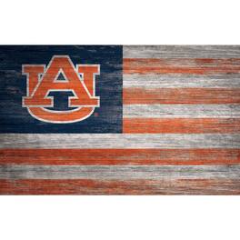 Fan Creations - Auburn Tigers 11'' x 19'' Distressed Flag Sign - Multicolor