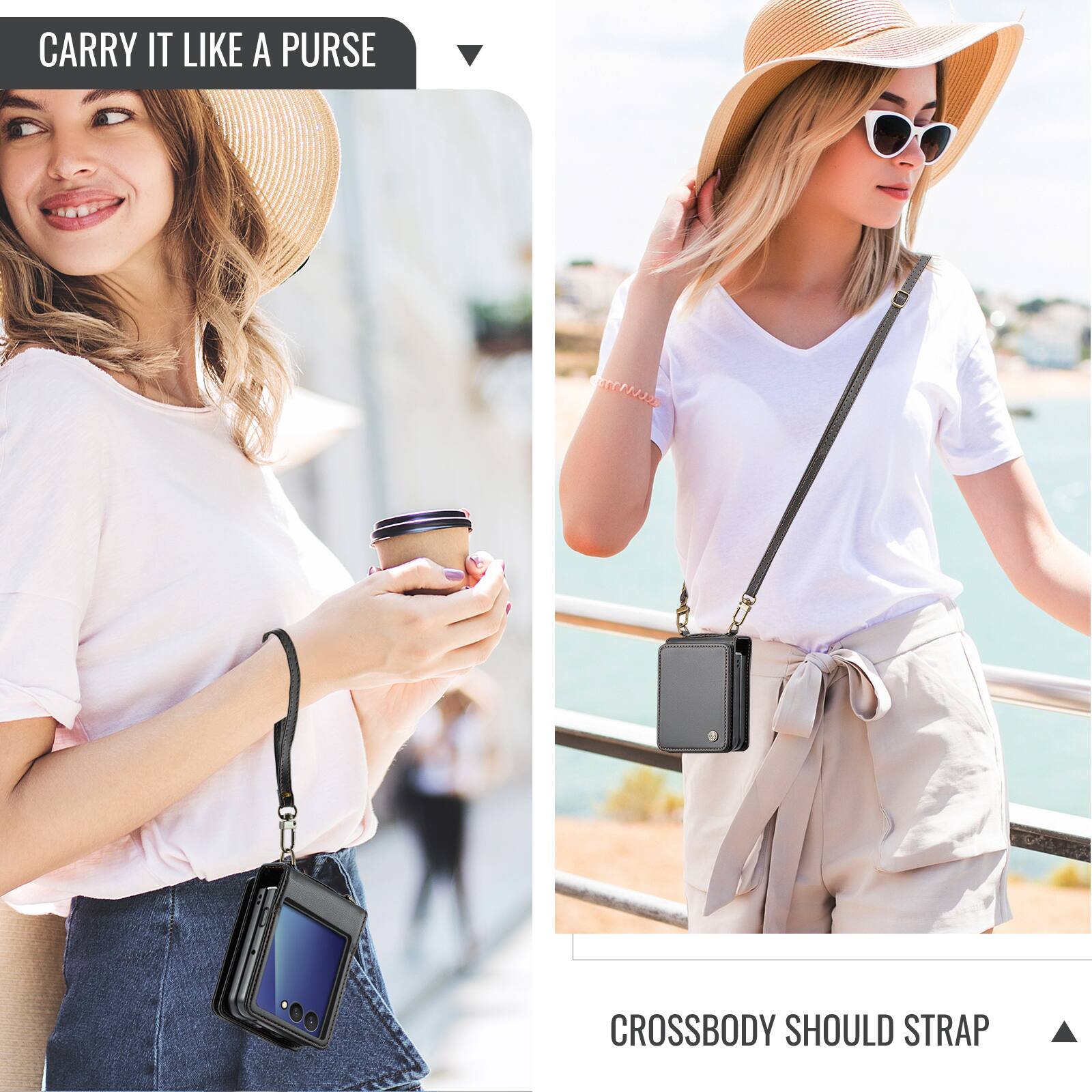 CARRY IT LIKE A PURSE

CROSSBODY SHOULD STRAP