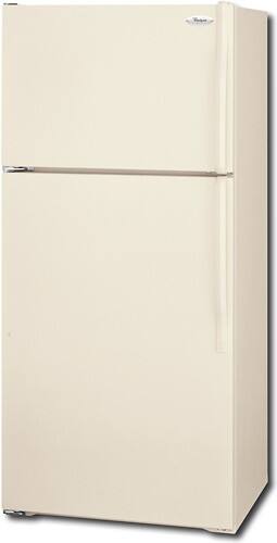 Angle Standard. Whirlpool - 14.4 Cu. Ft. Frost-Free Top-Mount Refrigerator - Biscuit-on-Biscuit.