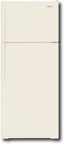 Front Standard. Whirlpool - 17.6 Cu. Ft. Frost-Free Top-Mount Refrigerator - Biscuit-on-Biscuit.