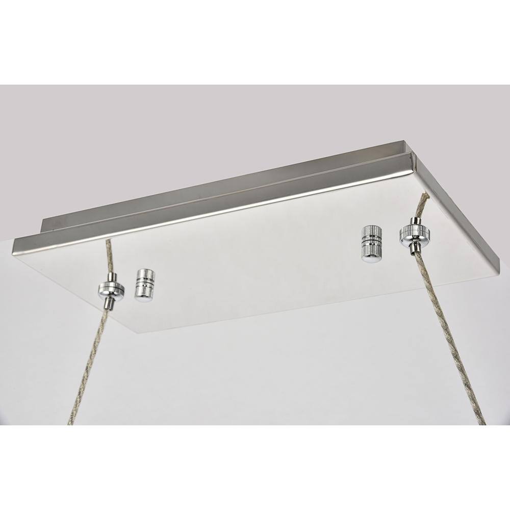 Alt View 1. Elegant Lighting - Monroe Integrated LED chip light Chrome Chandelier Clear Royal Cut Crystal - Chrome.