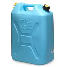 Scepter - 5 Gallon Military Style Water Can Container w/ Flexible Reversible Spout - Blue