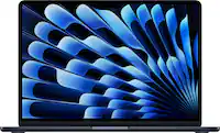 13-inch MacBook Air - Apple M5 chip with 10-core CPU and 8-core GPU - 16GB Memory - 512GB SSD - Midnight - Front_Zoom