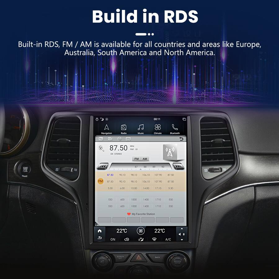 Build in RDS

Built-in RDS, FM / AM is available for all countries and areas like Europe, Australia, South America and North America.