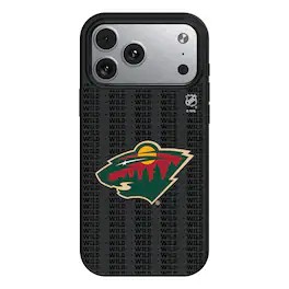 Keyscaper - NHL - Minnesota Wild Primary Logo iPhone Magnetic Bump Case - 15 - Black