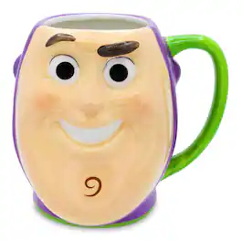 Disney - Pixar Toy Story Buzz Lightyear Sculpted Ceramic Mug | Holds 20 Ounces - Purple