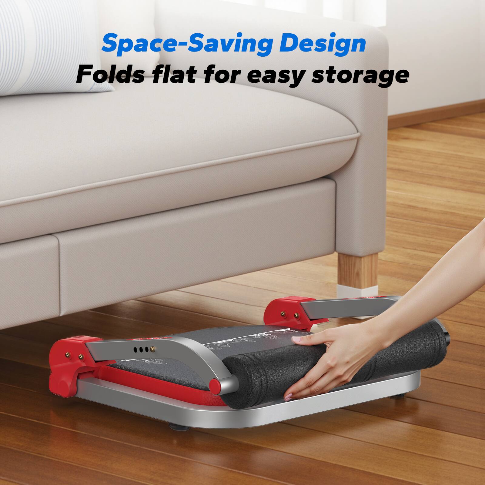 Space-Saving Design  
Folds flat for easy storage