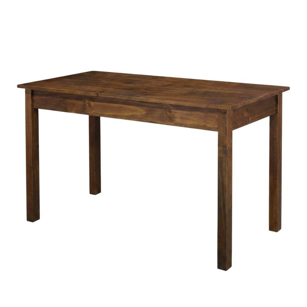 Left. FurniFact - Wooden console table with concealed drawer for stylish storage - Warm Brown.