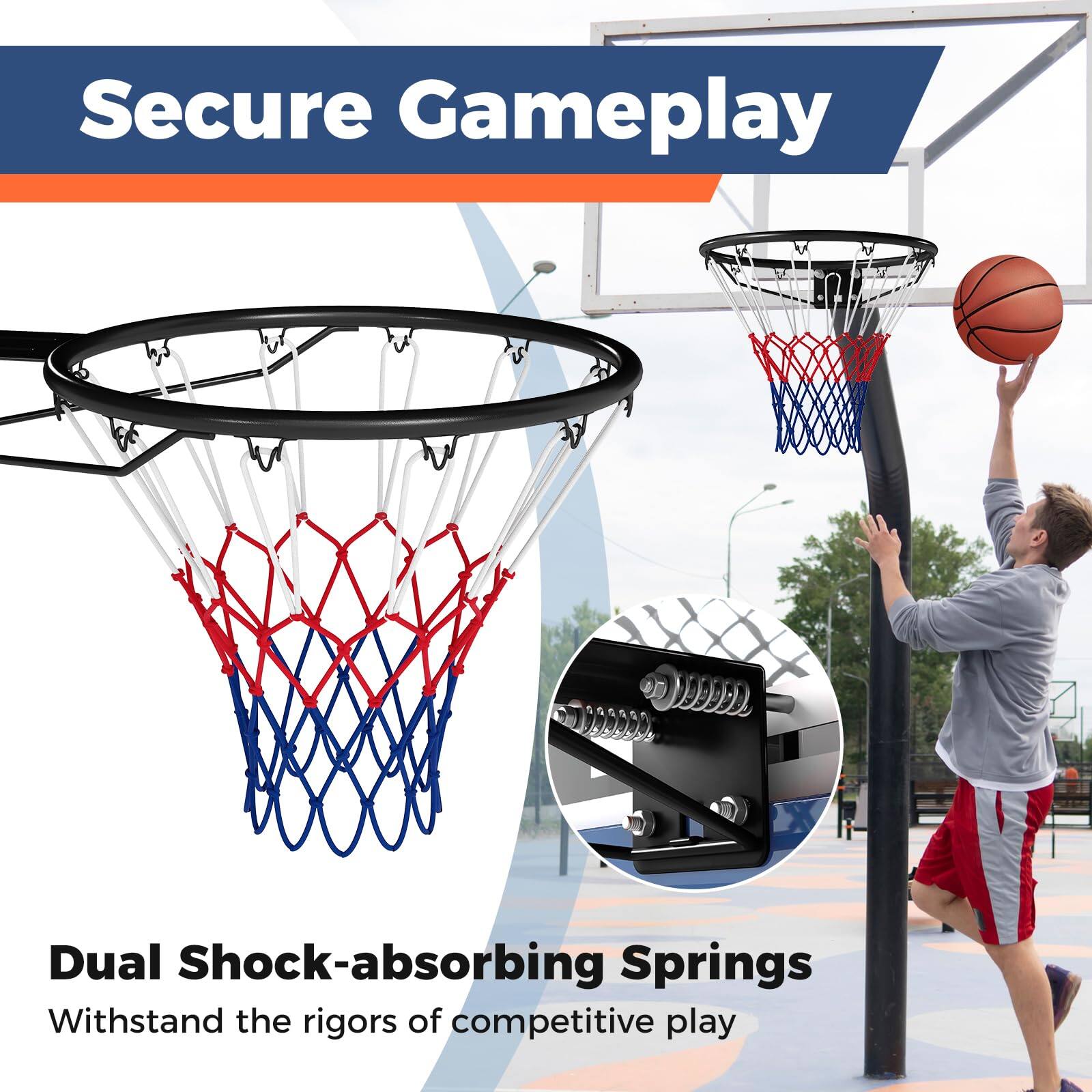 Secure Gameplay  
Dual Shock-absorbing Springs  
Withstand the rigors of competitive play