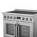 Alt View 9. Forno Appliances - 36 in. Wide 5 Elements Torino 5.36 Cu.Ft. Freestanding Induction Range w/ French Door Design and Air Sous Vide Tech - Silver.