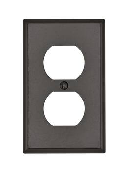 Leviton - 1 gang Thermoset Plastic Duplex Wall Plate 1 pk (Case of 25) - Brown