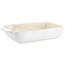Crockpot - Artisan 4 Quart Rectangular Stoneware Bake Pan - Cream