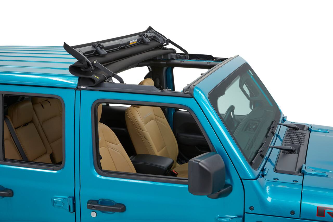 Back. Bestop - Sunrider for Hardtop - Jeep '20-26 Gladiator / '18-26 Wrangler JL (Premium Blk Twill) - Black.