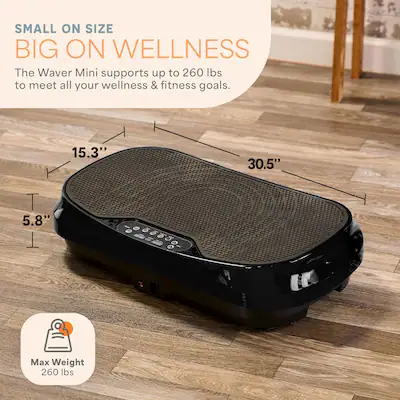 Lifepro Waver Mini Vibration Plate, Black Lifepro Waver Mini Vibration Plate, Black