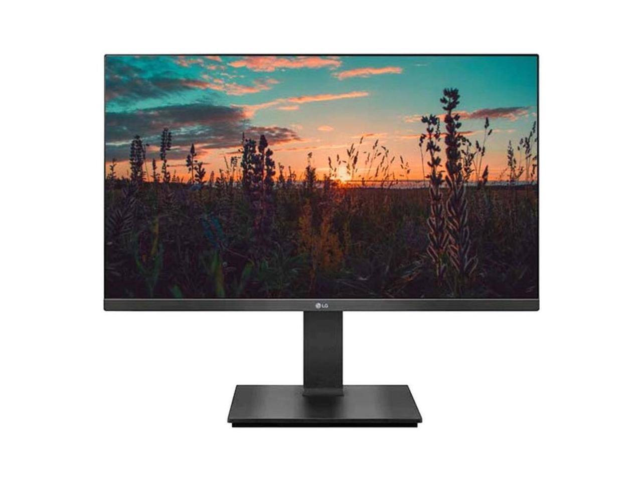 Alt View 3. LG - LG 24" IPS FHD Monitor with Adjustable Stand & Wall Mountable 24BP450Y-I - Black.