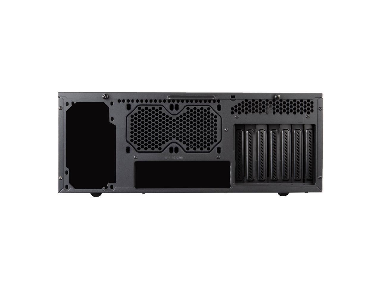 Back. SilverStone - Silverstone GD11 Ideal compact HTPC case with 240mm radiator support - Silver.